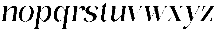 Bonarchi MedCondIta otf (400) Font LOWERCASE