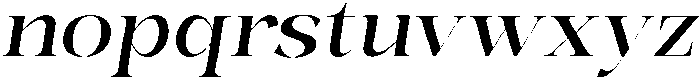 Bonarchi MedSemExpIta otf (400) Font LOWERCASE