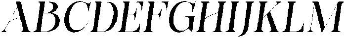 Bonarchi MedSemiCondIta otf (400) Font UPPERCASE