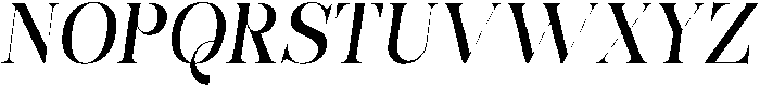 Bonarchi MedSemiCondIta otf (400) Font UPPERCASE