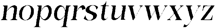 Bonarchi MedSemiCondIta otf (400) Font LOWERCASE