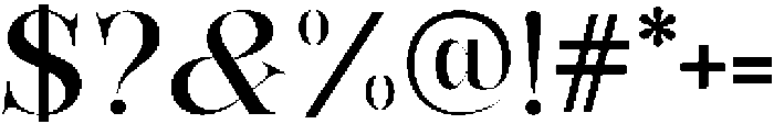 Bonarchi Medium otf (500) Font OTHER CHARS