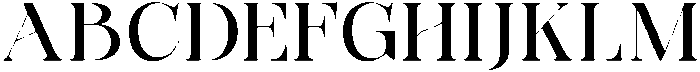 Bonarchi Medium otf (500) Font UPPERCASE