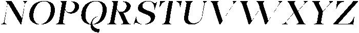 Bonarchi MediumExpandedItalic otf (500) Font UPPERCASE
