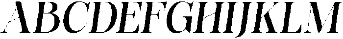 Bonarchi SemBdCondIta otf (400) Font UPPERCASE