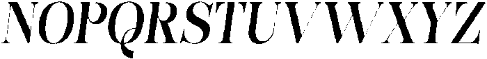 Bonarchi SemBdCondIta otf (400) Font UPPERCASE