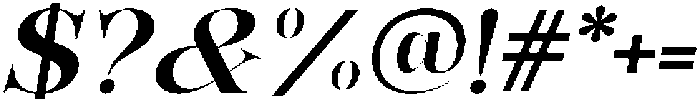 Bonarchi SemBdSemExpIta otf (400) Font OTHER CHARS