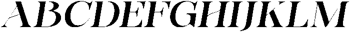 Bonarchi SemBdSemExpIta otf (400) Font UPPERCASE