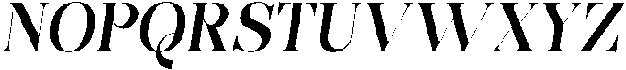 Bonarchi SemBdSemiCondIta otf (400) Font UPPERCASE