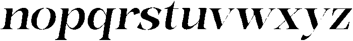 Bonarchi SemiBoldItalic otf (600) Font LOWERCASE