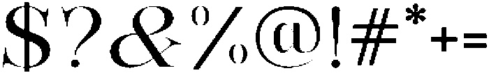 Bonarchi SemiExpanded otf (400) Font OTHER CHARS