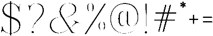 Bonarchi Thin otf (100) Font OTHER CHARS