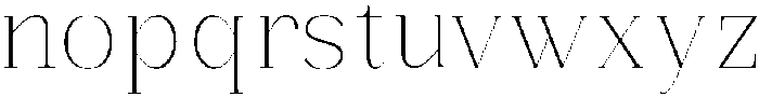 Bonarchi Thin otf (100) Font LOWERCASE