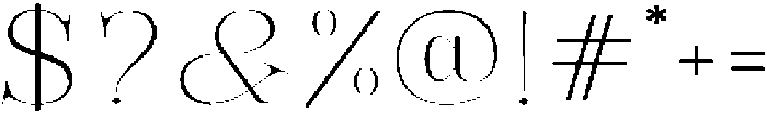 Bonarchi ThinExpanded otf (100) Font OTHER CHARS