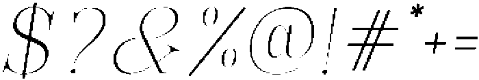 Bonarchi ThinItalic otf (100) Font OTHER CHARS