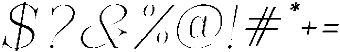 Bonarchi ThinSemExpIta otf (100) Font OTHER CHARS