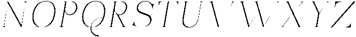 Bonarchi ThinSemExpIta otf (100) Font UPPERCASE