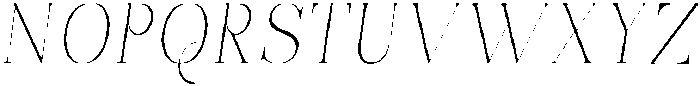 Bonarchi ThinSemiCondIta otf (100) Font UPPERCASE