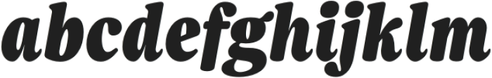 Bonche Black Italic otf (900) Font LOWERCASE