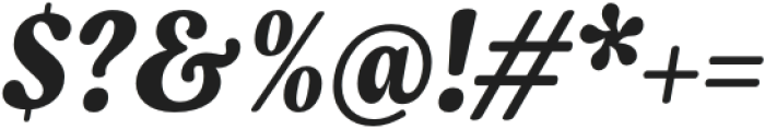 Bonche ExtraBold Italic otf (700) Font OTHER CHARS