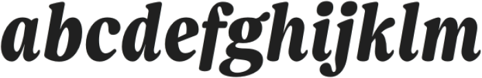 Bonche ExtraBold Italic otf (700) Font LOWERCASE