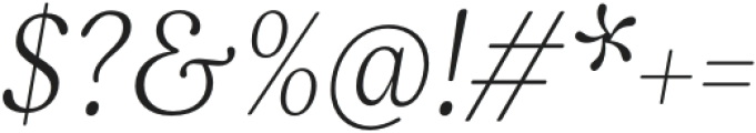 Bonche-Italic otf (400) Font OTHER CHARS