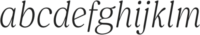 Bonche-Italic otf (400) Font LOWERCASE