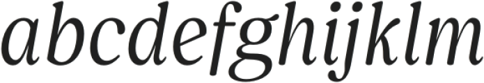 Bonche Medium Italic otf (500) Font LOWERCASE