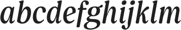 Bonche SemiBold Italic otf (600) Font LOWERCASE