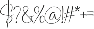 Bonche Shuthan Signature otf (400) Font OTHER CHARS