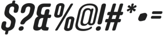 Bondia Bold Oblique Rounded otf (700) Font OTHER CHARS