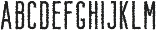 Bondie Rough Regular otf (400) Font LOWERCASE