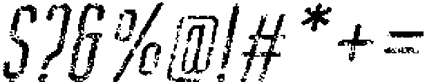 Bondie Rounded Stamp Italic otf (400) Font OTHER CHARS