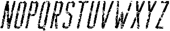 Bondie Rounded Stamp Italic otf (400) Font UPPERCASE