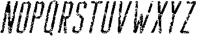 Bondie Rounded Stamp Italic otf (400) Font LOWERCASE
