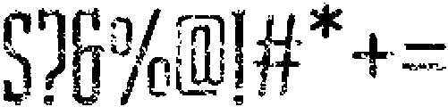 BondieSlabRoundedStamp-Regular otf (400) Font OTHER CHARS