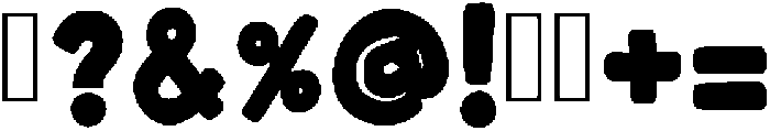 Bondy Space Regular otf (400) Font OTHER CHARS