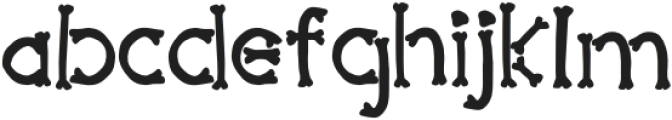 Bone Hollow Solid Regular otf (400) Font LOWERCASE