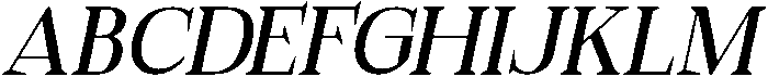 Bonemerch Italic otf (400) Font UPPERCASE