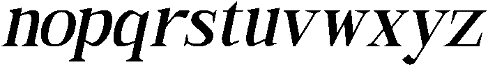 Bonemerch Italic otf (400) Font LOWERCASE