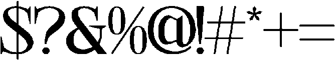 Bonemerch otf (400) Font OTHER CHARS