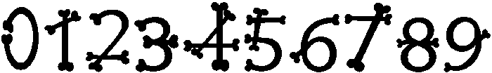 Bones Regular otf (400) Font OTHER CHARS