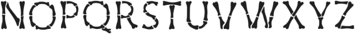 Bones_font Regular otf (400) Font LOWERCASE