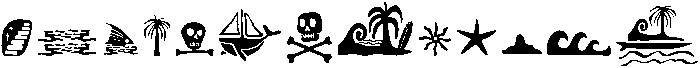 Boneyard Cruiser Dingbats Regular otf (400) Font LOWERCASE