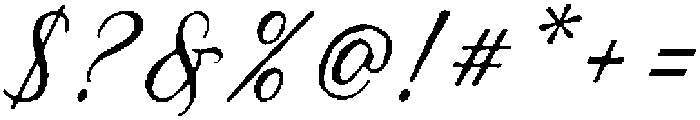 Bonfield Script otf (400) Font OTHER CHARS