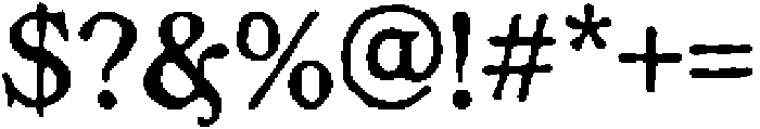 Bonfield Serif otf (400) Font OTHER CHARS