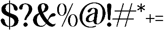 Bonfire Glisten otf (400) Font OTHER CHARS