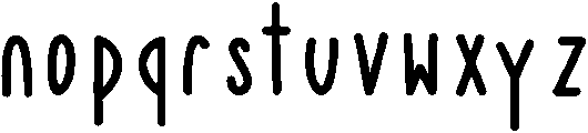 Bonfire otf (400) Font LOWERCASE