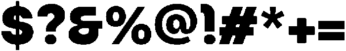 Bongkah Bold otf (700) Font OTHER CHARS