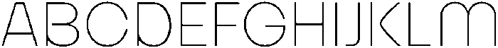 Bongkah Thin otf (100) Font UPPERCASE